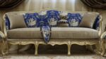 Handmade Napoleon Blue Sofa 17