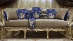 Handmade 5Pcs- Napoleon Blue Sofa Set 37