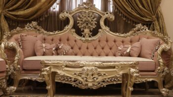 Handmade Zayn Peach Sofa