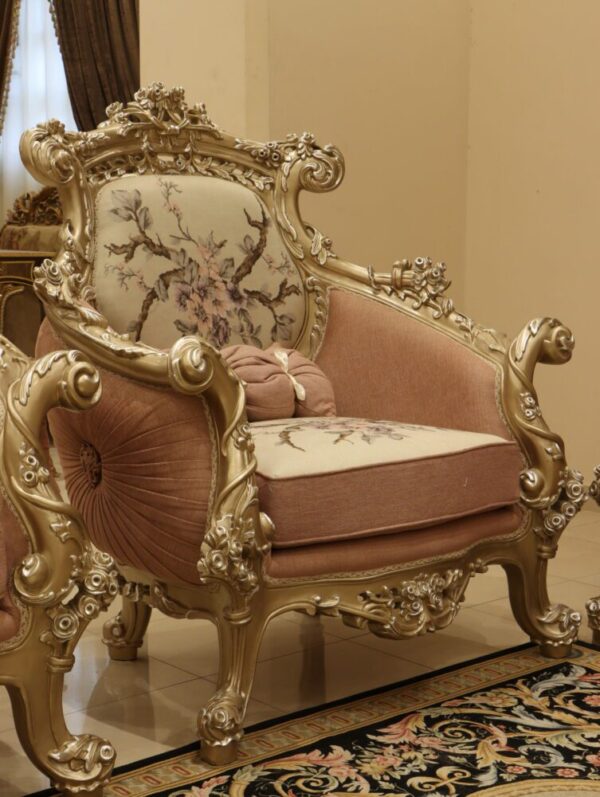 Handmade Zayn Peach Chair 6