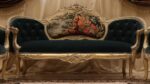 Handmade 3Pcs- Victorian Green Sofa Set 30