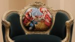 Handmade Victorian Green Chair 9