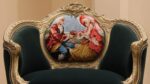 Handmade 3Pcs- Victorian Green Sofa Set 33