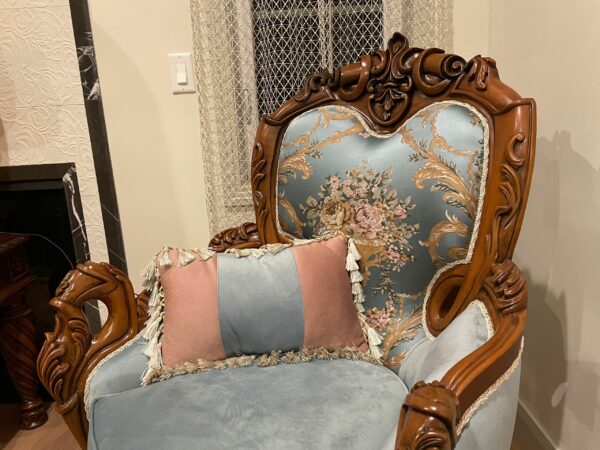 Handmade Hazel Blue Chair - Image 2