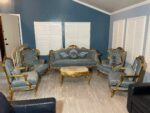 Handmade Classic Sky Blue Chair 20