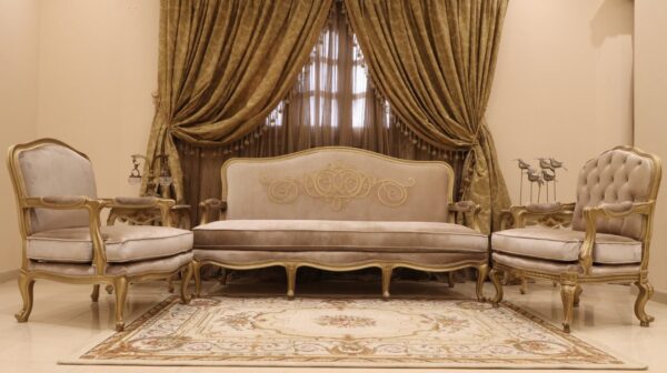 Handmade Honey Gold Sofa - Image 3