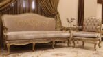 Handmade 5Pcs- Honey Gold Sofa Set Handmade Living Mobilia Cleopatra 16 Handmade 5Pcs- Honey Gold Sofa Set 16
