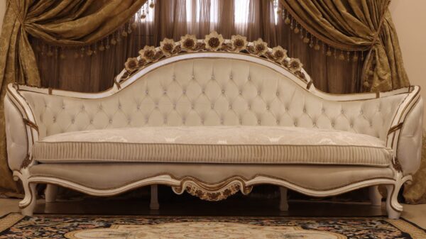 Handmade Lion White Sofa 12