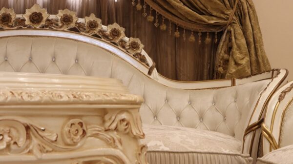 Handmade Lion White Sofa - Image 2