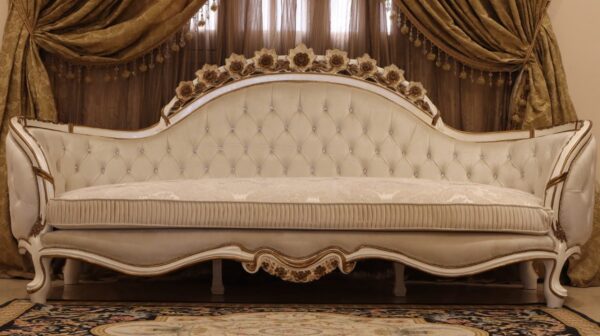 Handmade Lion White Sofa - Image 4