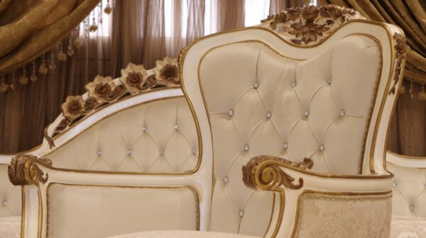 Handmade Lion White Chair - Image 2