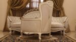 Handmade 3Pcs- Lion White Sofa Set 66