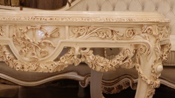 Handmade 3Pcs- Lion White Sofa Set - Image 20