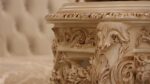 Handmade 3Pcs- Lion White Sofa Set 73