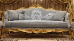 Handmade 5Pcs- Classic Sky Blue Sofa Set 12