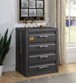 Gunmetal Cargo Chest W/4 Drawers 37956 by ACME 11