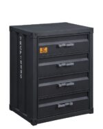 Gunmetal Cargo Chest W/4 Drawers 37956 by ACME 12