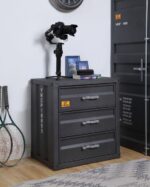 Gunmetal Cargo Chest W/3 Drawers 37957 by ACME 11