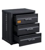 Gunmetal Cargo Chest W/3 Drawers 37957 by ACME 13