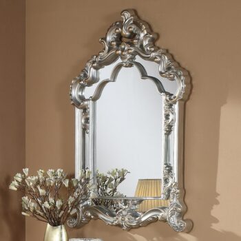 Luxury Silver Finish Mirror HD-8908S By Homey Design