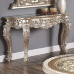 Champagne Finish Console Table HD-328C By Homey Design 7