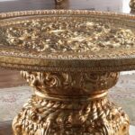 Luxury Gold End Table HD-328G By Homey Design 8