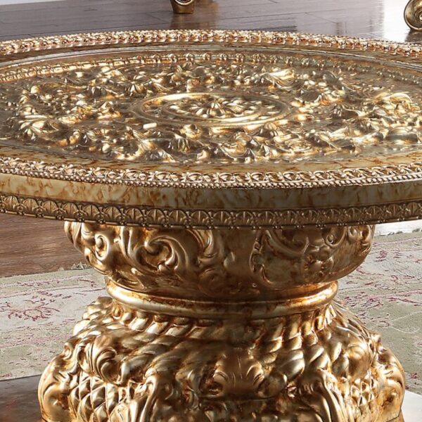 Luxury Gold End Table HD-328G By Homey Design 6