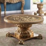 Luxury Gold 3PC Coffee Table HD-328G By Homey Design Homey Design Coffee Tables Mobilia Cleopatra 17 Luxury Gold 3PC Coffee Table HD-328G By Homey Design 17