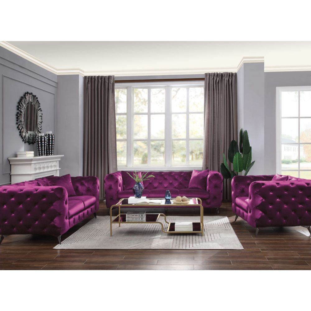 Purple Atronia Sofa by ACME