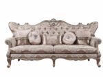 Fabric & Champagne Finish Jayceon Sofa W/5 Pillows 54865 by ACME Luxury Sofas Mobilia Cleopatra 13 Fabric & Champagne Finish Jayceon Sofa W/5 Pillows 54865 by ACME 13