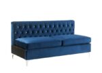 Blue Jaszira Sofa by ACME Luxury Living Room Furniture Mobilia Cleopatra 11 Blue Jaszira Sofa by ACME 11