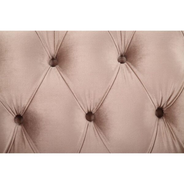 Velvet & Antique Silver Finish Northville Sofa 56930 by ACME - Image 5