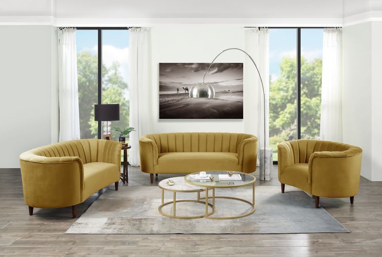 Olive Yellow Millephri Sofa by ACME