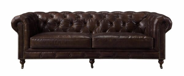 Brown Leather Aberdeen Sofa 56590 by ACME 7