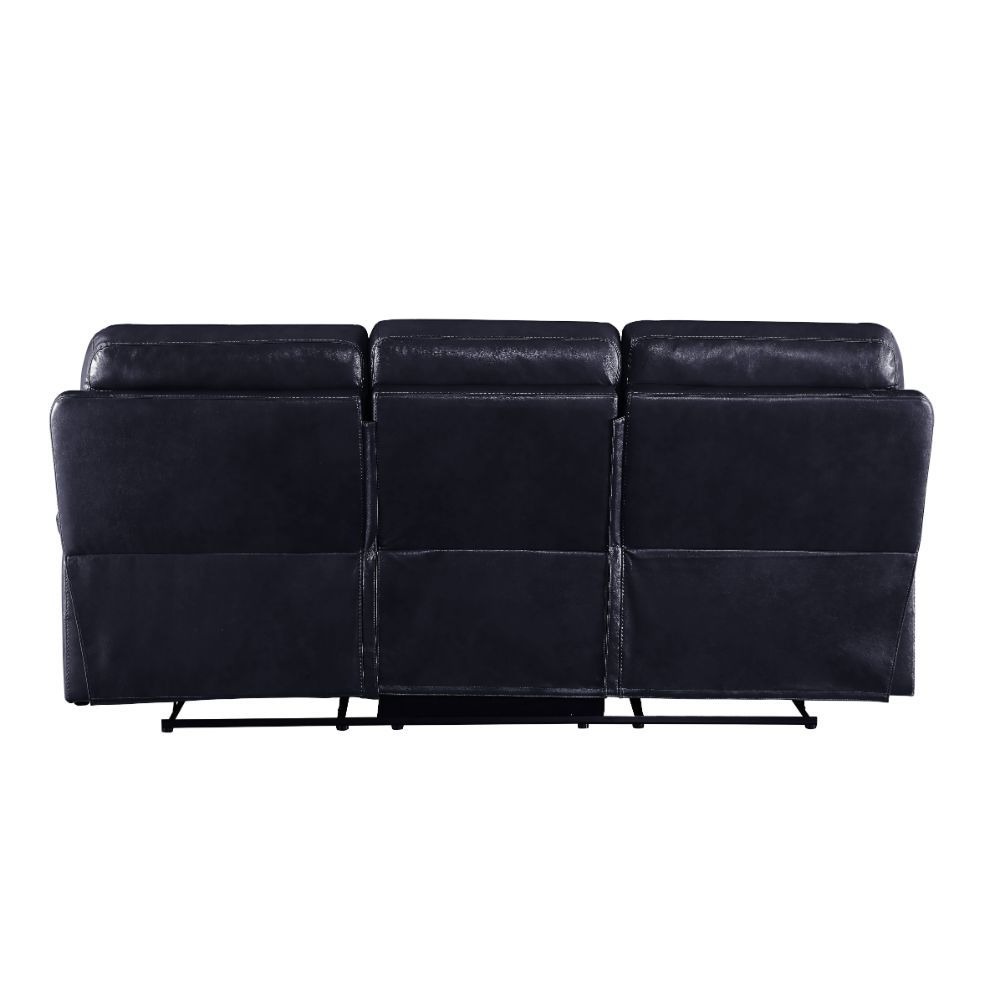Aashi Navy Leather-Gel Match Sofa by ACME 15