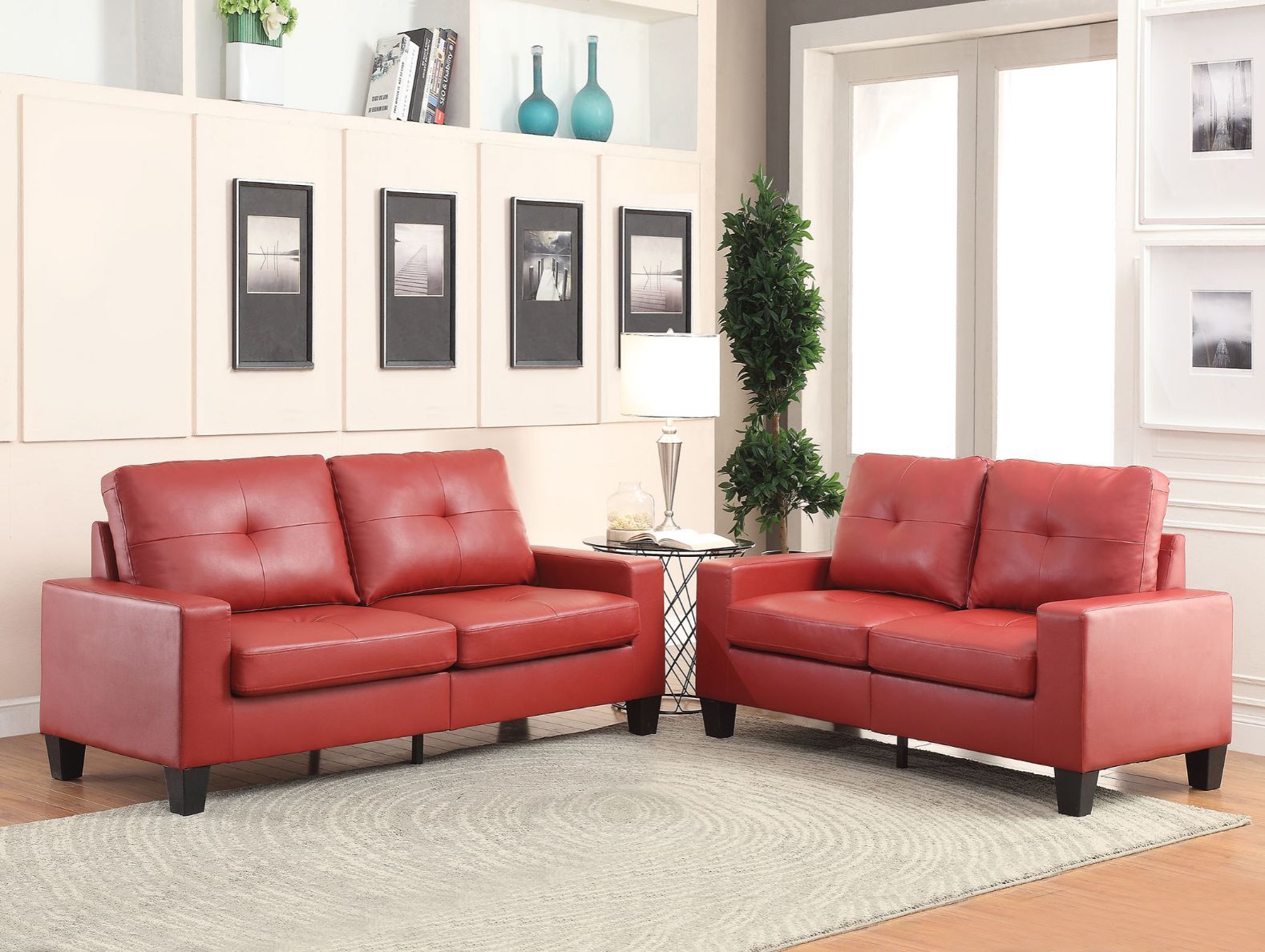 Red Platinum II Sofa by ACME