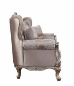 Fabric & Champagne Finish Jayceon Loveseat W/2 Pillows 54866 by ACME Luxury Loveseats Mobilia Cleopatra 14 Fabric & Champagne Finish Jayceon Loveseat W/2 Pillows 54866 by ACME 14