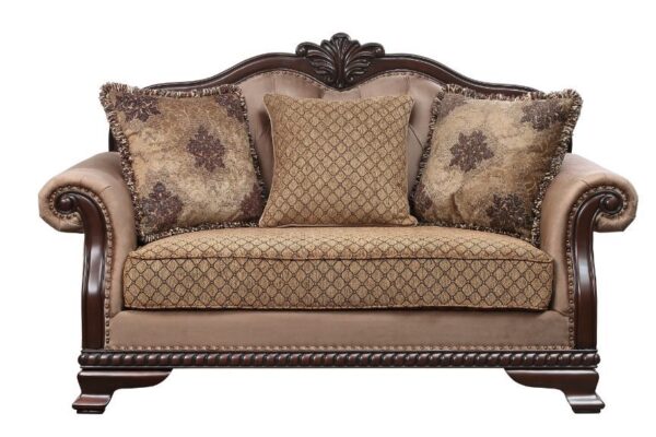 Beige Fabric Chateau De Ville Loveseat 58266 by ACME - Image 3