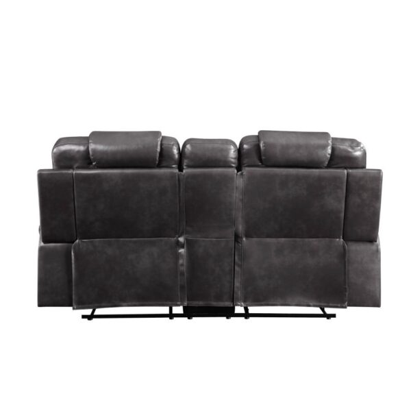 Magnetite Braylon Recliner Loveseat by ACME - Image 4