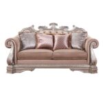 Velvet & Antique Silver Finish Northville Loveseat 56931 by ACME 12
