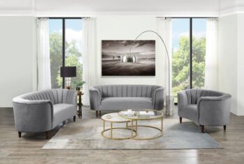 Gray Millephri Loveseat by ACME
