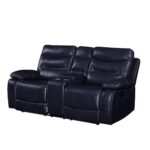Aashi Loveseat In Navy Leather-Gel Match by ACME Luxury Living Room Furniture Mobilia Cleopatra 13 Aashi Loveseat In Navy Leather-Gel Match by ACME 13