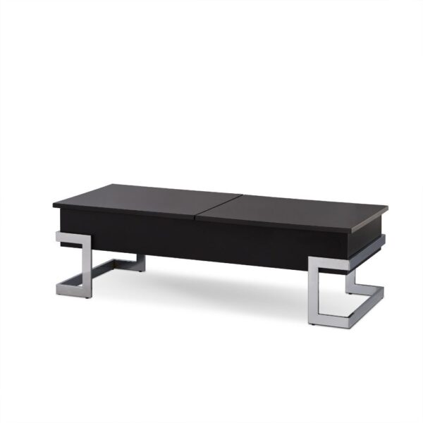 Black& Chrome Calnan Coffee Table by ACME - Image 2
