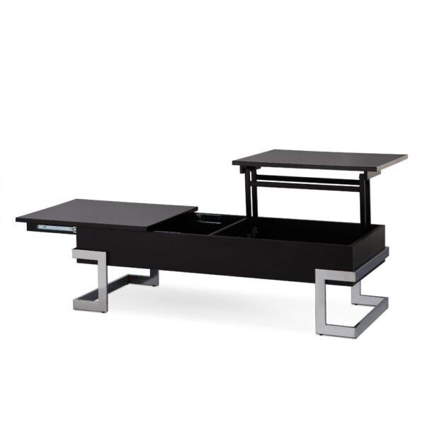 Black& Chrome Calnan Coffee Table by ACME - Image 4
