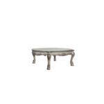 Vintage Bone White Finish Dresden Coffee Table by ACME Luxury Coffee Tables Mobilia Cleopatra 17 Vintage Bone White Finish Dresden Coffee Table by ACME 17