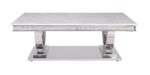 White Printed Faux Marble Zander Coffee Table 87355 by ACME 10