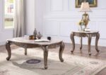 Marble Top & Champagne Finish Jayceon Coffee Table 84865 by ACME Luxury Coffee Tables Mobilia Cleopatra 7 Marble Top & Champagne Finish Jayceon Coffee Table 84865 by ACME 7