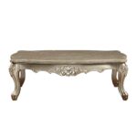 Marble Top & Champagne Finish Ranita Coffee Table 81040 by ACME Luxury Coffee Tables Mobilia Cleopatra 14 Marble Top & Champagne Finish Ranita Coffee Table 81040 by ACME 14