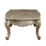 Marble Top & Champagne Finish Ranita Coffee Table 81040 by ACME Luxury Coffee Tables Mobilia Cleopatra 15 Marble Top & Champagne Finish Ranita Coffee Table 81040 by ACME 15