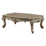 Marble Top & Champagne Finish Ranita Coffee Table 81040 by ACME Luxury Coffee Tables Mobilia Cleopatra 17 Marble Top & Champagne Finish Ranita Coffee Table 81040 by ACME 17